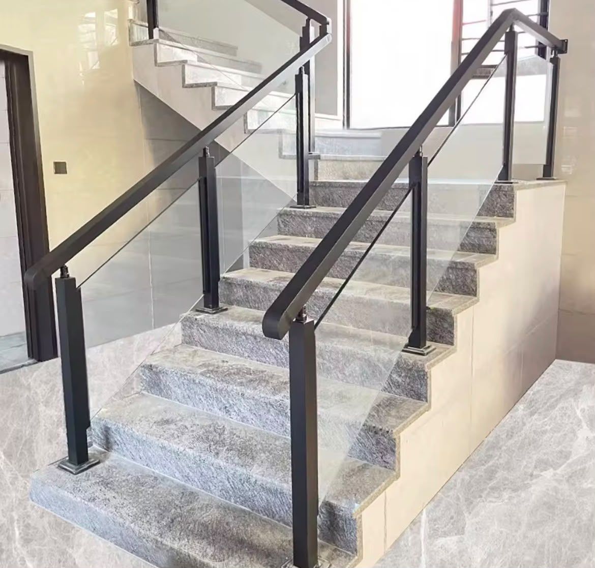 GB Modern Stainless Steel 304/316 Custom Glass Balusters Banister Staircase Hand