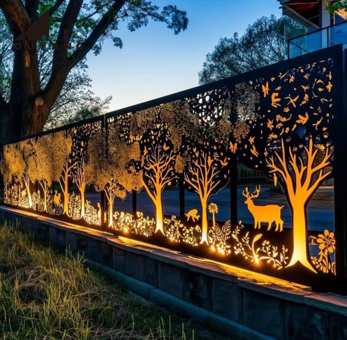 EKOO Aluminium Alloy CNC Laser Cut Metal Screens Outdoor Panel Fencing